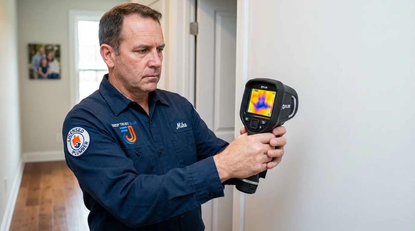 Thermal imaging leak detection by Johns Plumbing LLC in Sedan